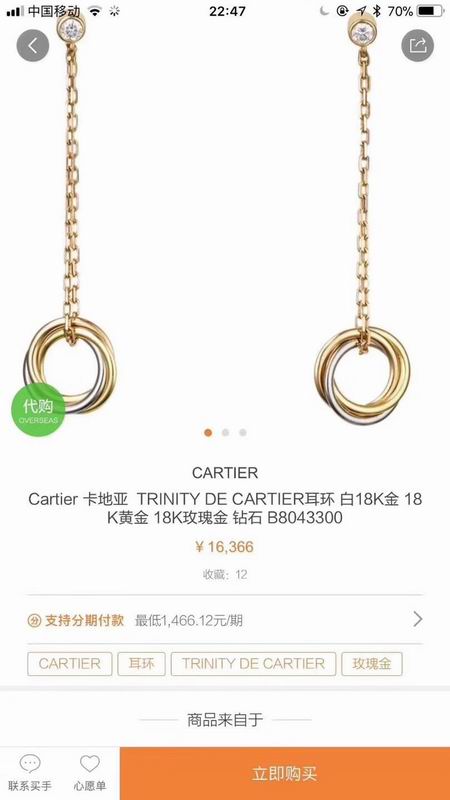 Cartier earring 03lyx25 (6)