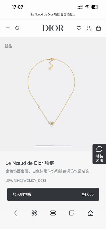 Dior Necklace 05yxh31 (1)