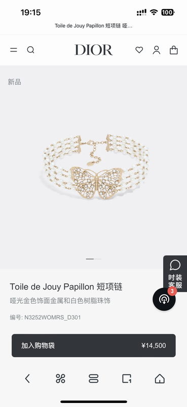 Dior Necklace 05yxh01 (1)