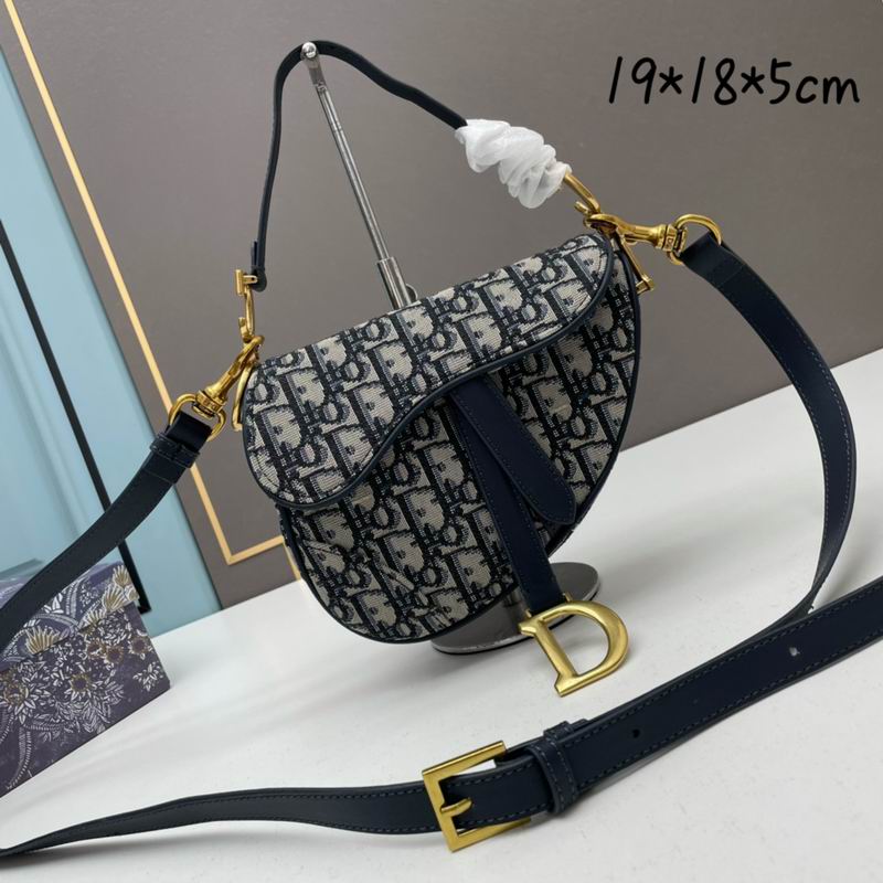 Dior saddle老花 0447 19x18x5cm ww (1)