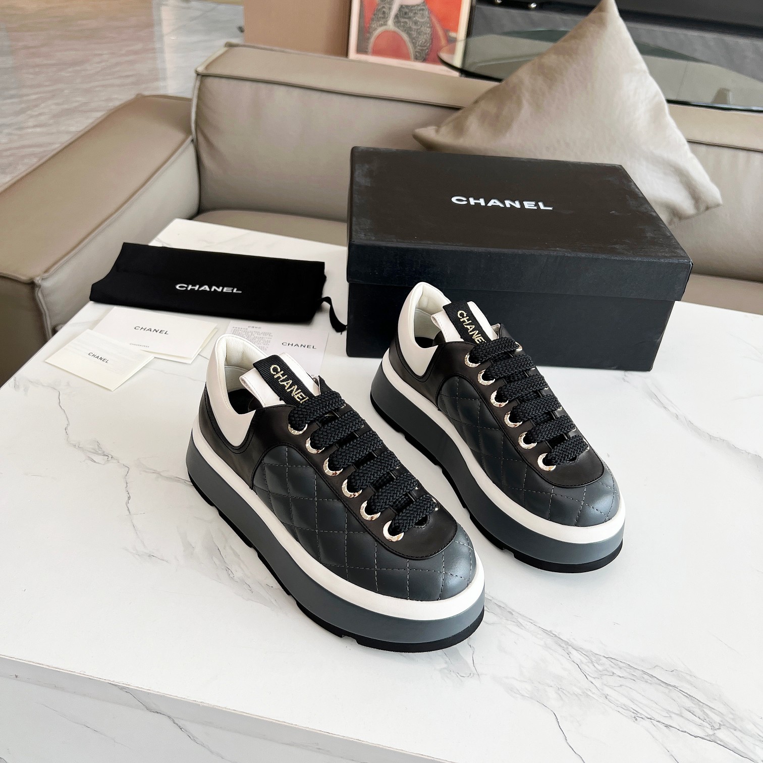 Chanel sz35-40 4cm 15