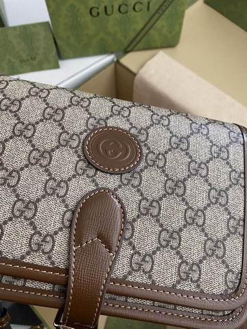 Gucci 671620杏棕 20x17x8cm ww (1)