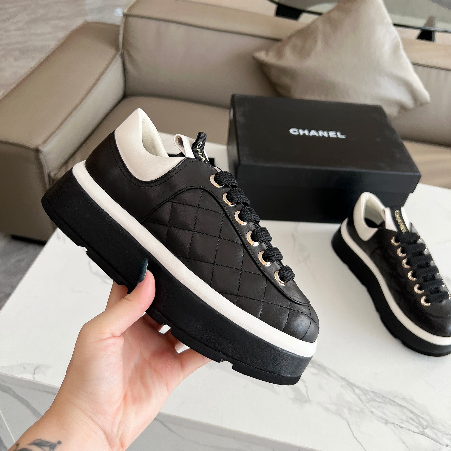 Chanel sz35-40 4cm 15