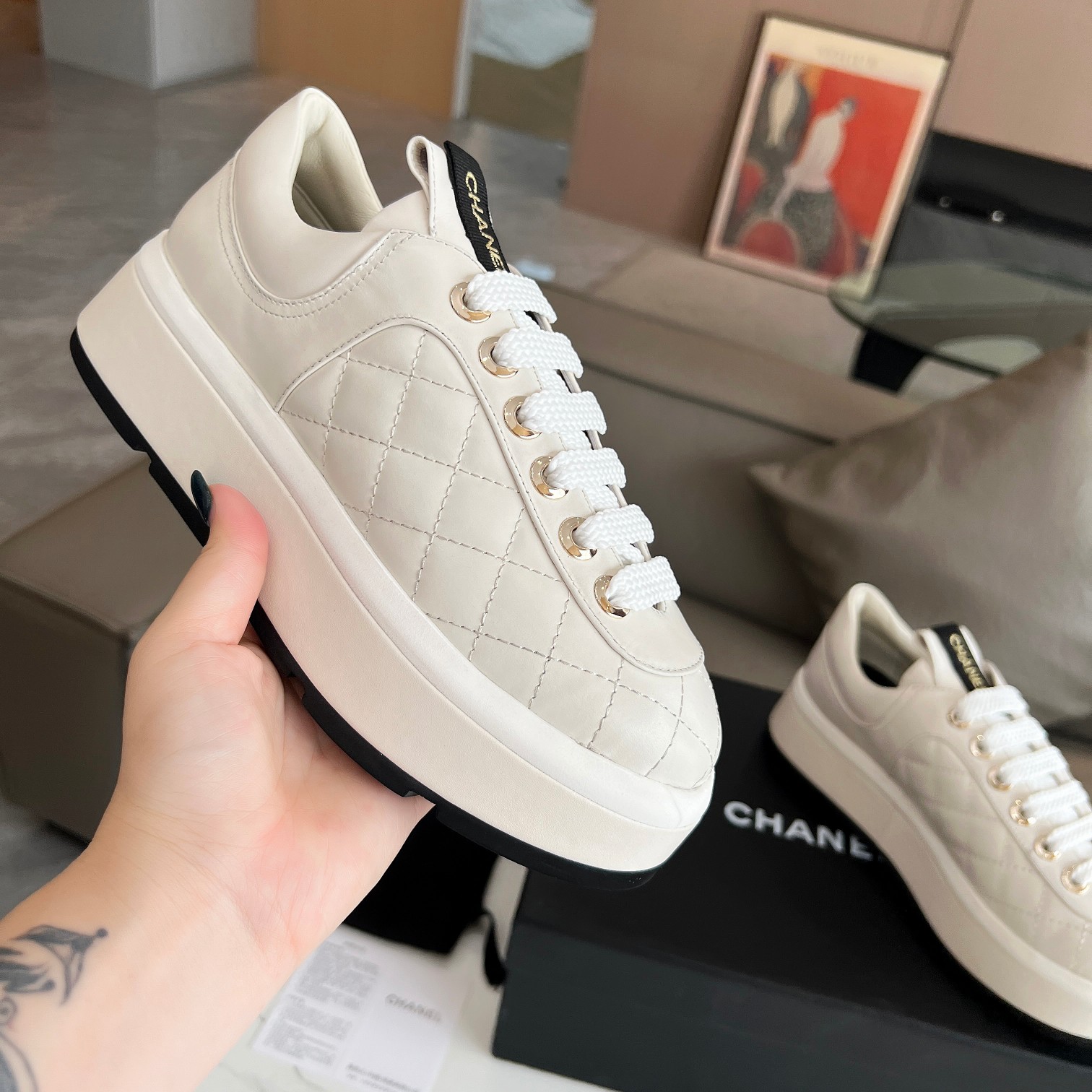 Chanel sz35-40 4cm 15
