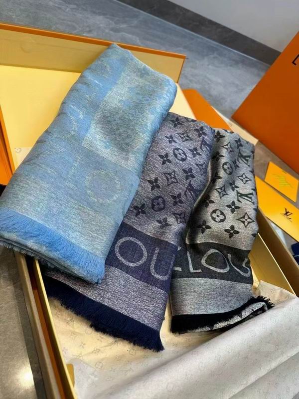 LV Scarf 140X140cm 70%羊绒30%真丝 E26 (26)