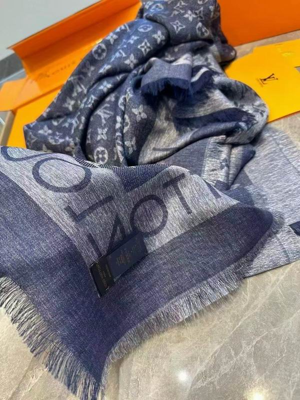 LV Scarf 140X140cm 70%羊绒30%真丝 E26 (26)