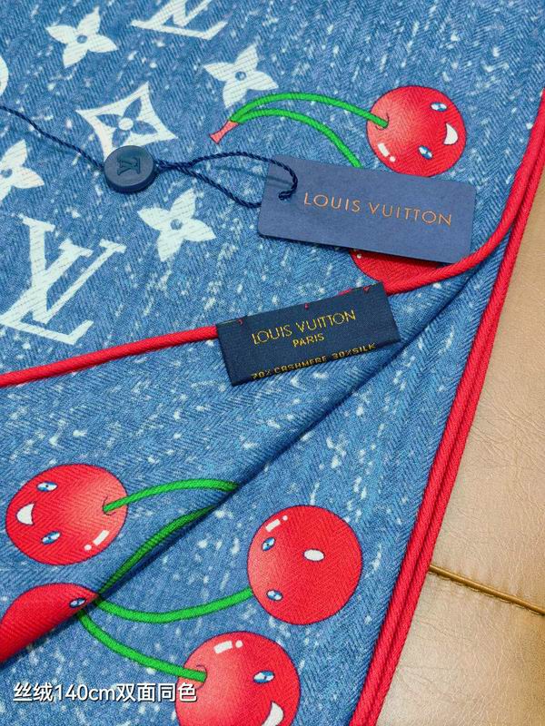 LV Scarf 140X140cm 70%羊绒30%真丝 E12 (28)