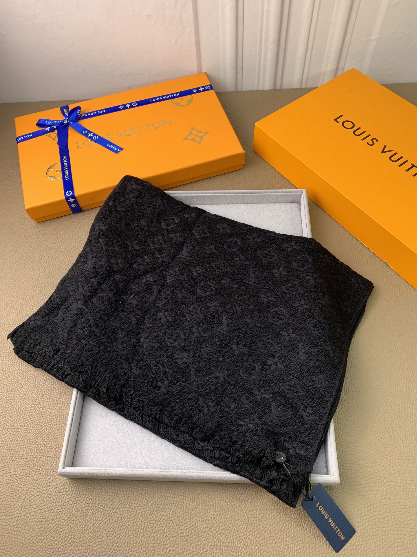 LV scarf 40X185cm 100%羊毛 E (33)