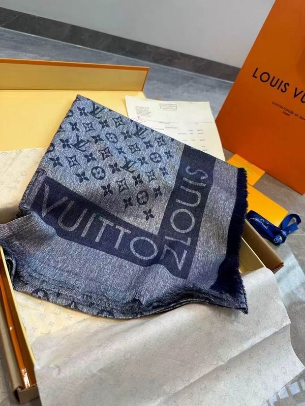 LV Scarf 140X140cm 70%羊绒30%真丝 E26 (26)