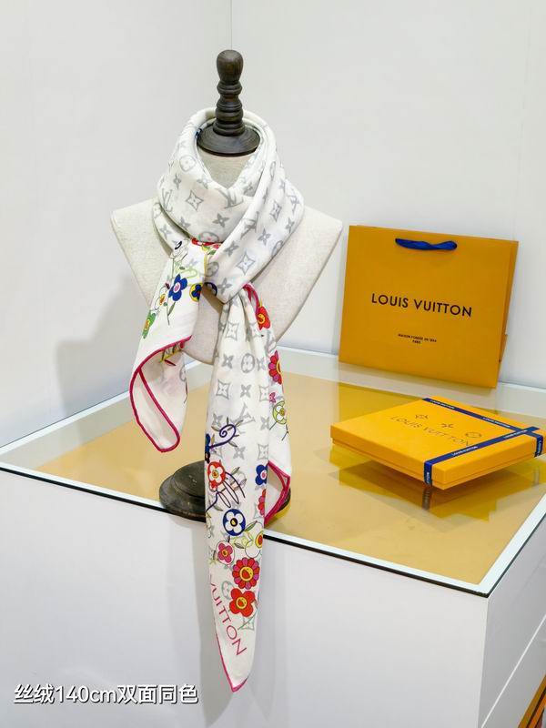 LV scarf 140X140cm 70%羊绒30%真丝 E48 (24)