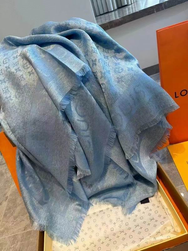LV Scarf 140X140cm 70%羊绒30%真丝 E26 (26)