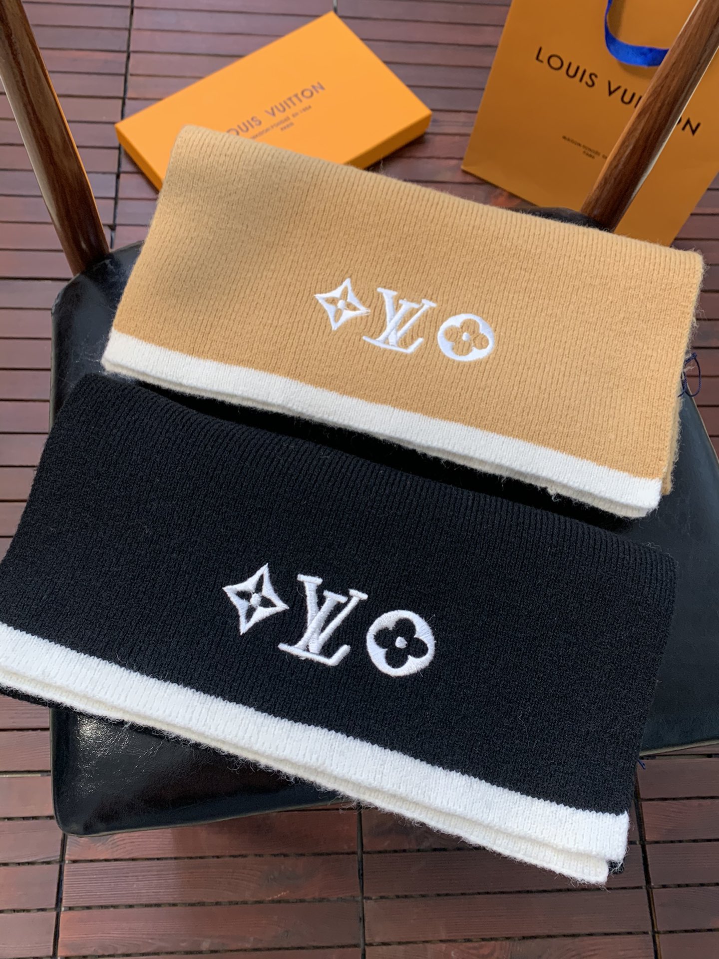 LV scarf 34X190cm 100%羊绒 E (11)