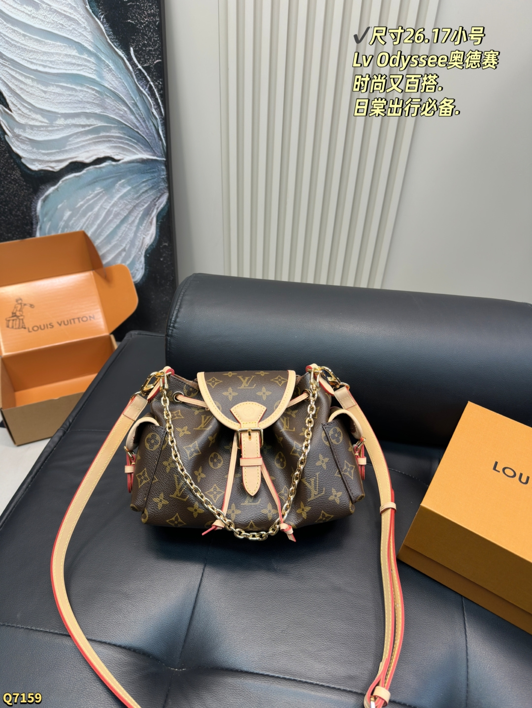 💰205配折叠盒 尺寸26.17小号 LV 新款包包Odyssee太好看了吧！！！ 可甜可盐可酷，大小适中，可腋下可斜背怎么说呢，就是时髦！！