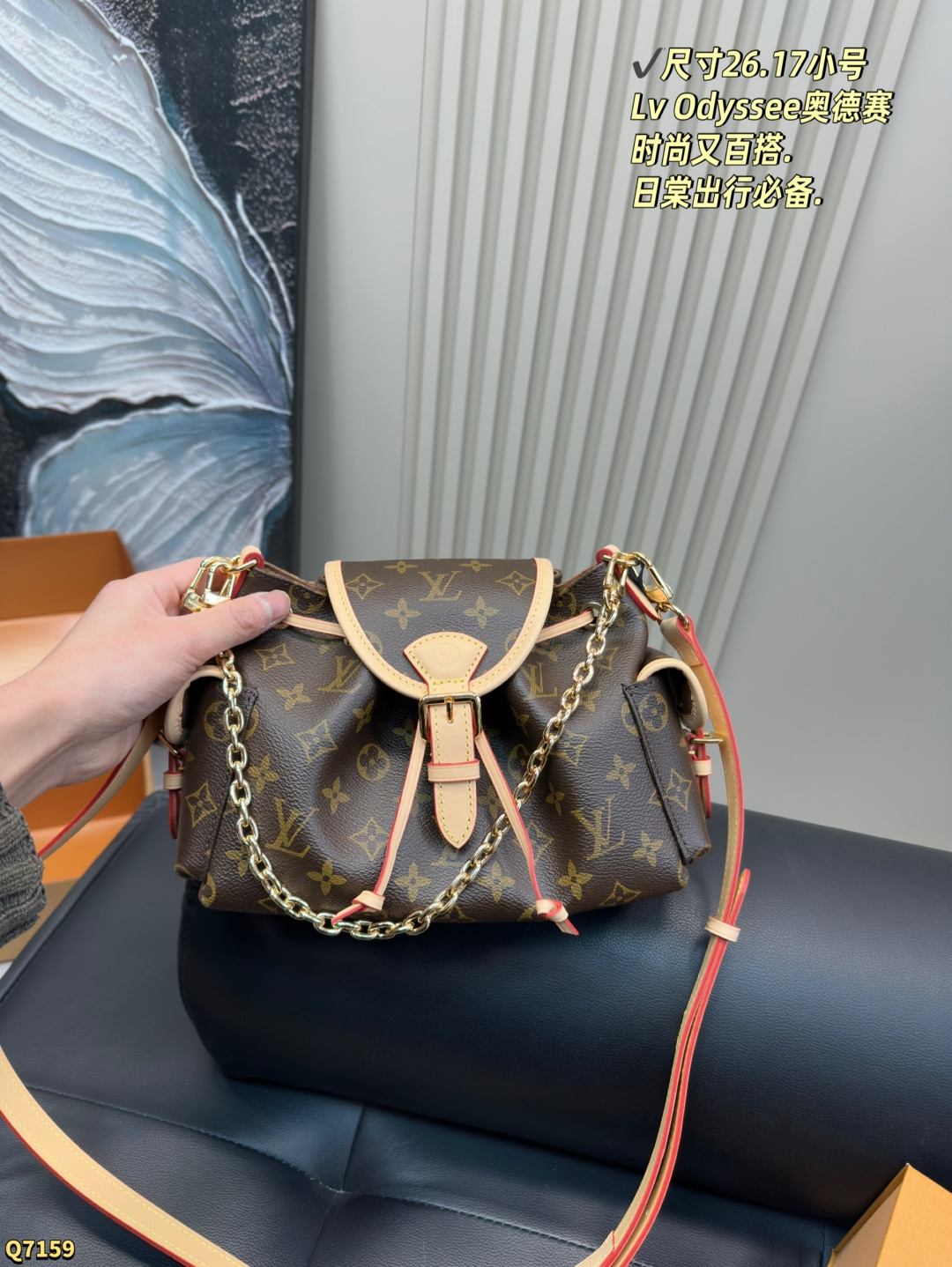 💰205配折叠盒 尺寸26.17小号 LV 新款包包Odyssee太好看了吧！！！ 可甜可盐可酷，大小适中，可腋下可斜背怎么说呢，就是时髦！！