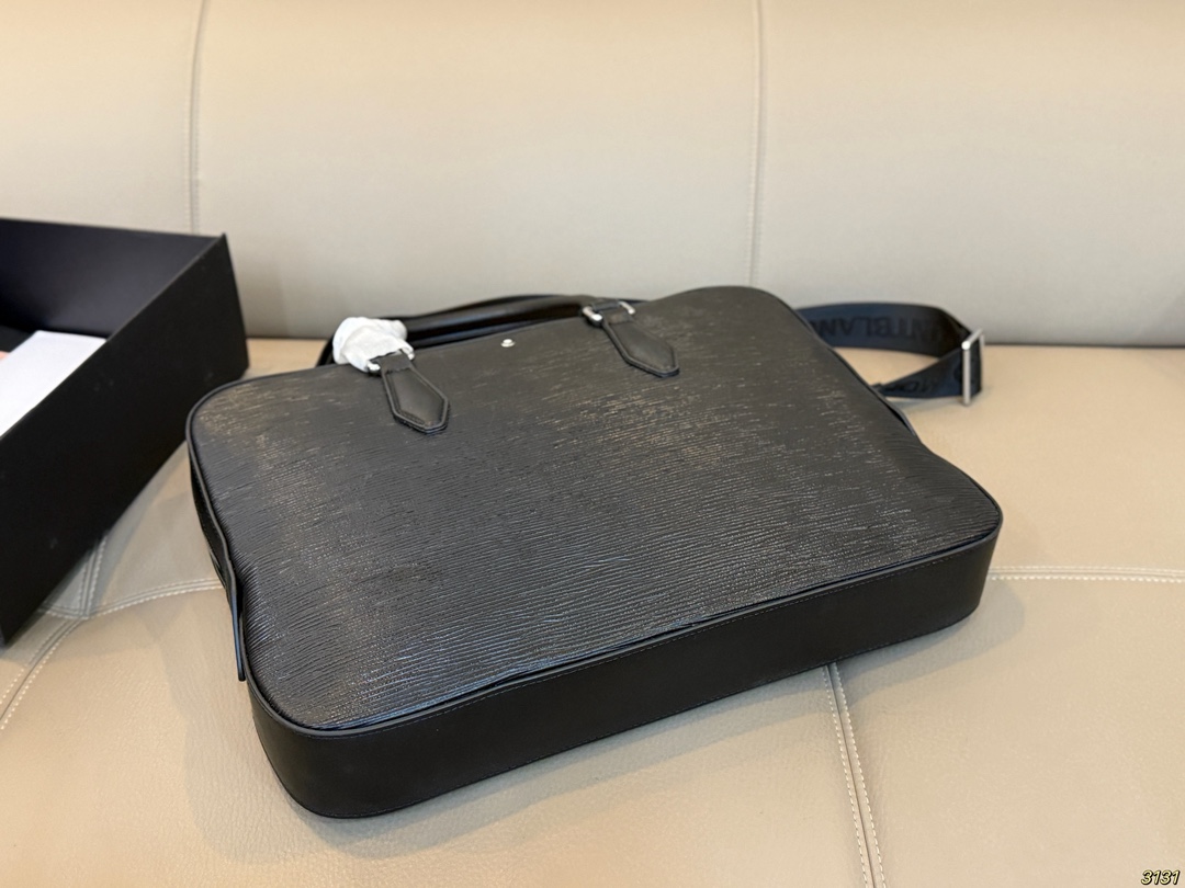 &yen;310 万宝龙Montblanc 经典公文包💼 适合上班族 出差必备 商务风 超高性价比男包 尺寸 38 28