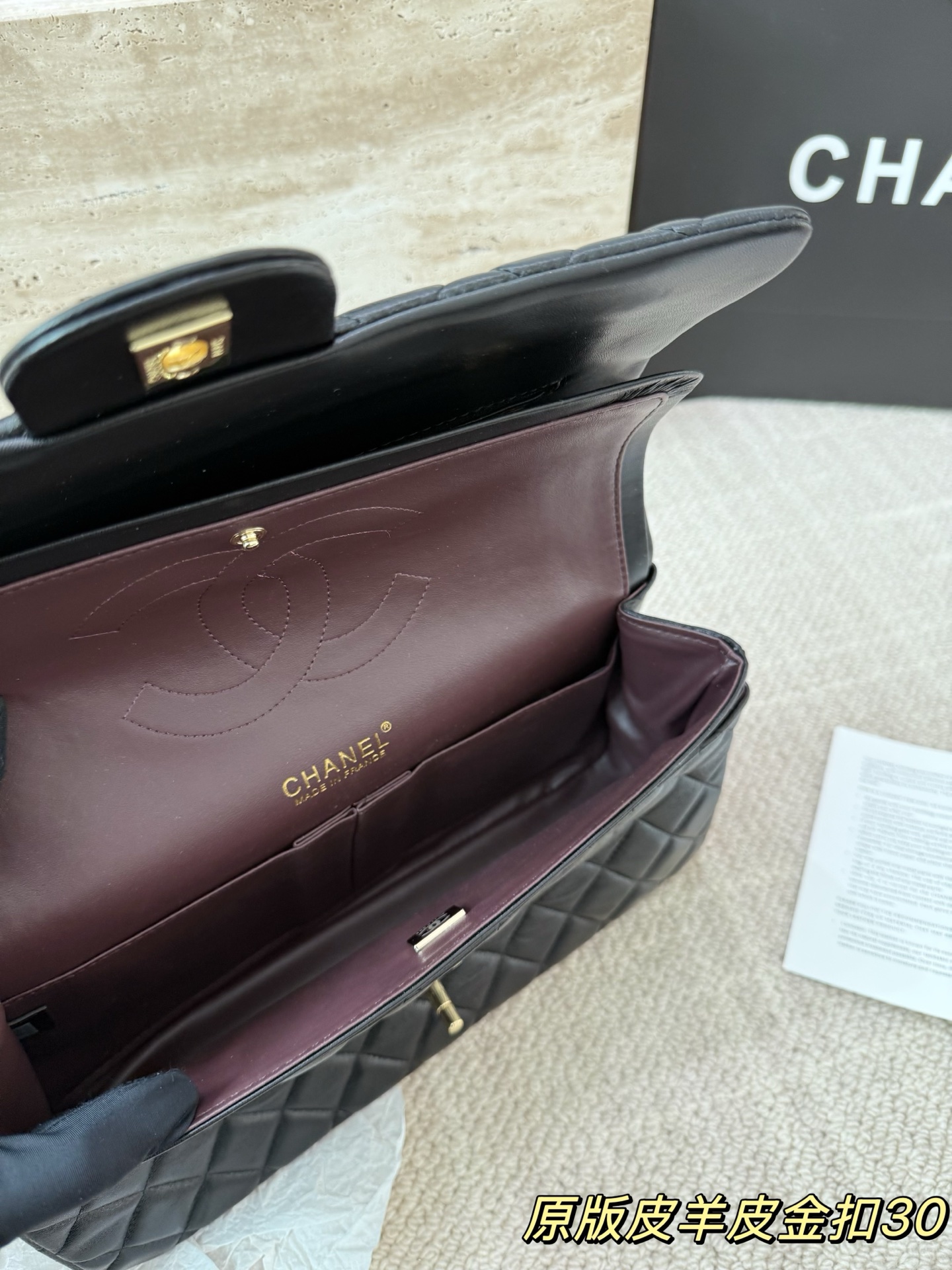 头层皮P250 Chanel香奈儿大号CF羊皮 Chanel 双盖双链 最近各大品牌都在炸大包！太酷啦！ 百搭容量大 真的很香 ！ 尺寸 30 17cm