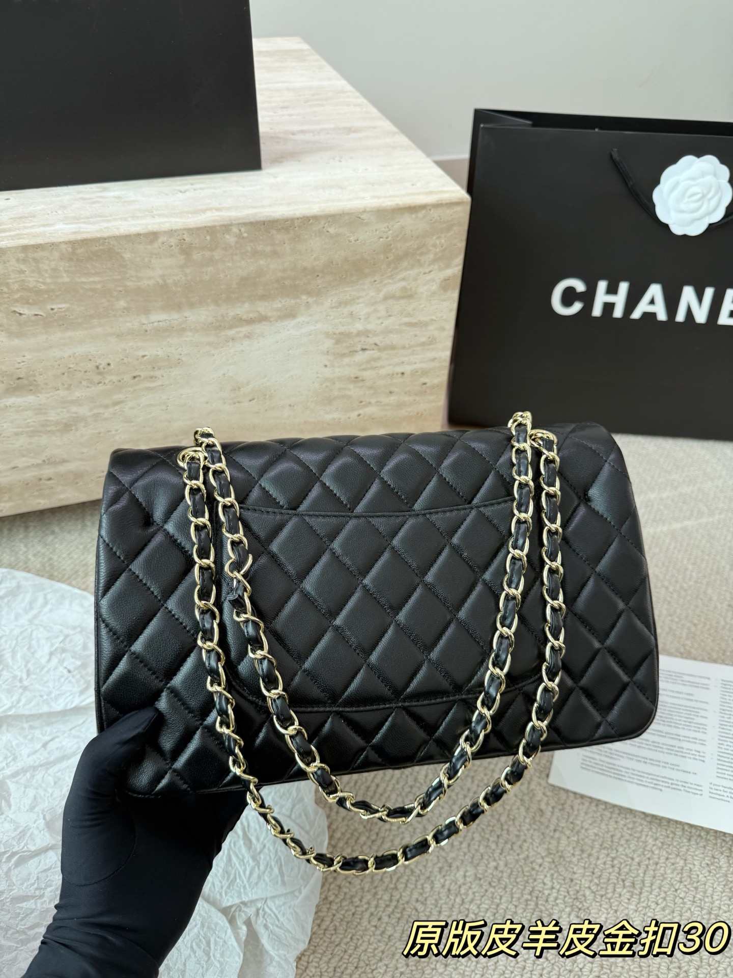 头层皮P250 Chanel香奈儿大号CF羊皮 Chanel 双盖双链 最近各大品牌都在炸大包！太酷啦！ 百搭容量大 真的很香 ！ 尺寸 30 17cm