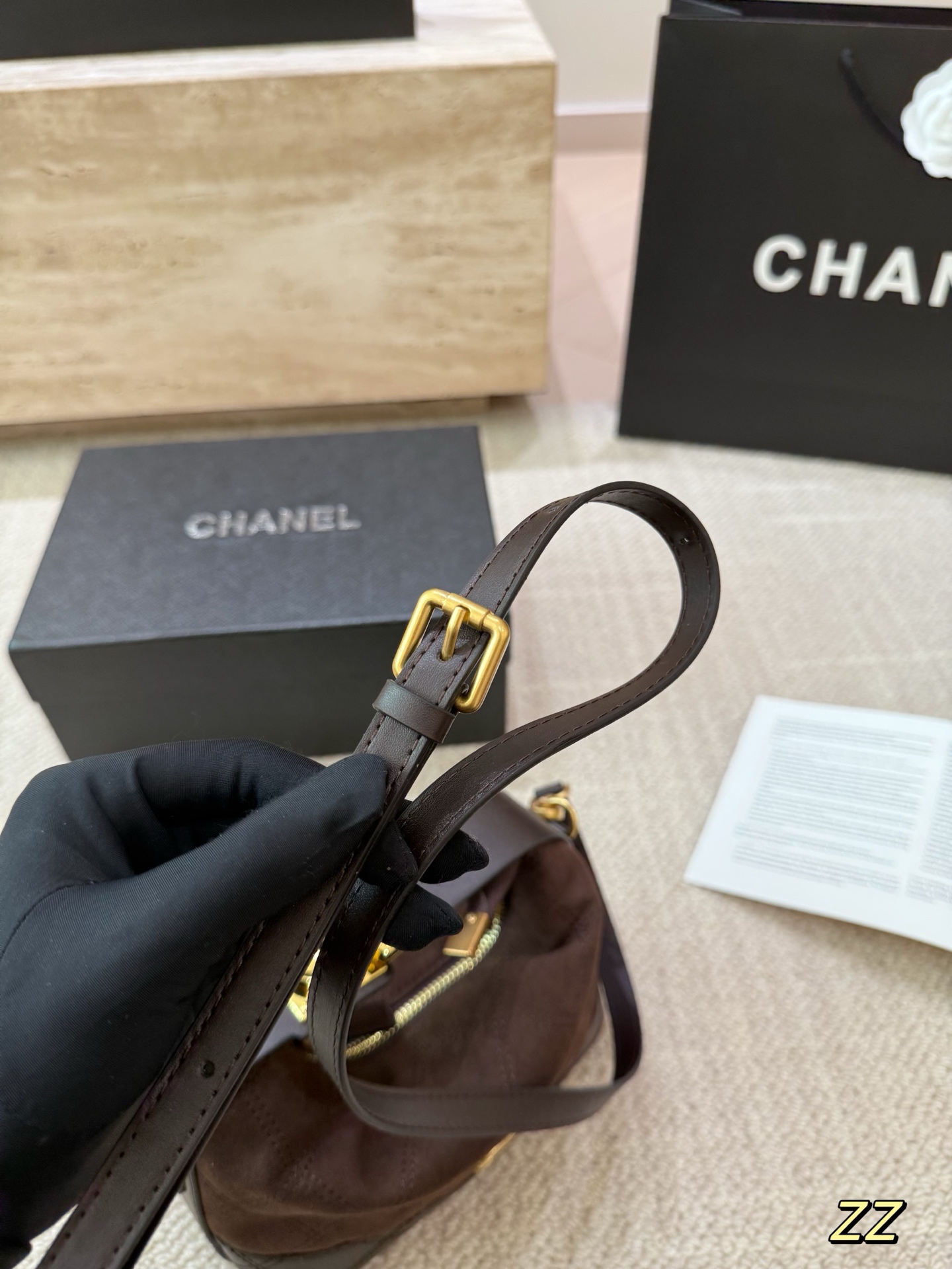 P130 麂皮 Chanel香奈儿饭盒包 中古系列 可手提 可斜挎 配礼盒🎁尺寸19.16