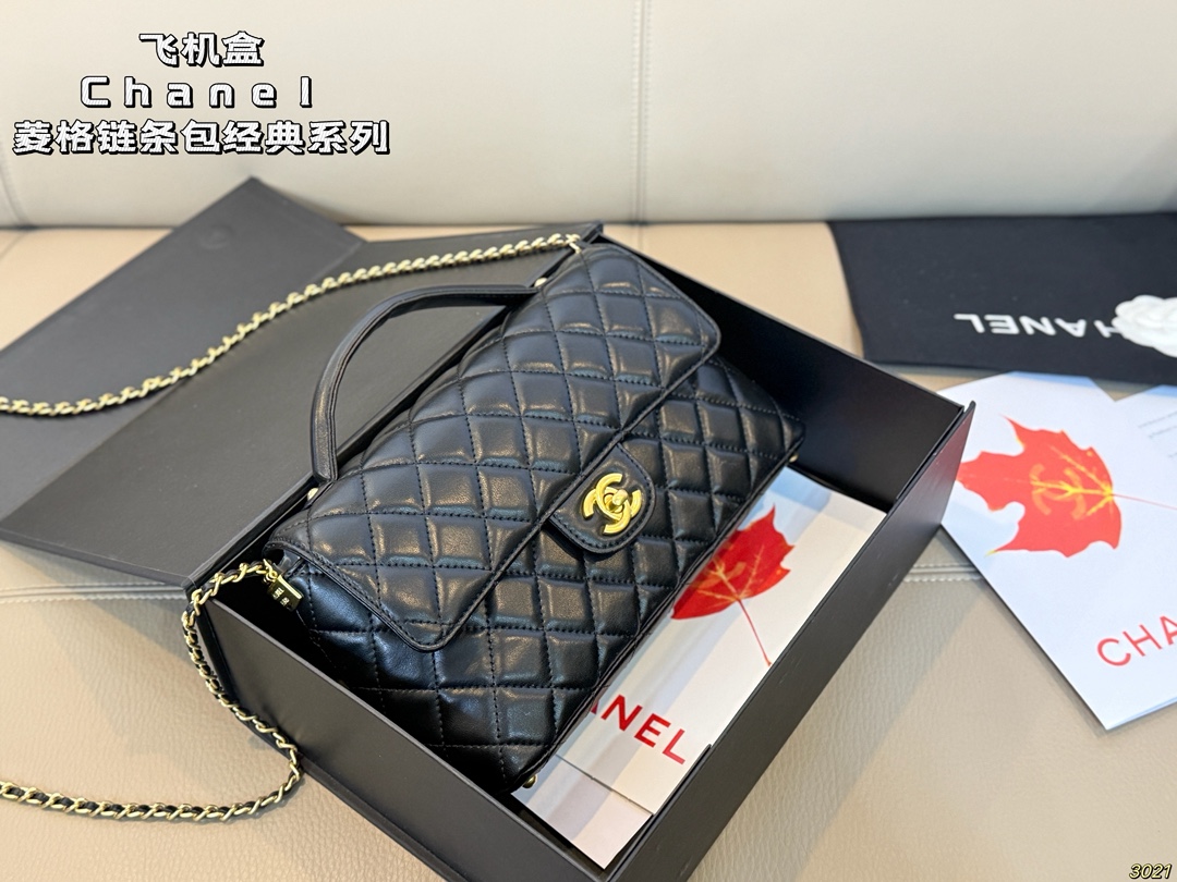 &yen;170飞机盒 Chanel香奈儿菱格链条包 经典系列 气质百搭 种草款 可甜可咸 又A又飒 尺寸25 14