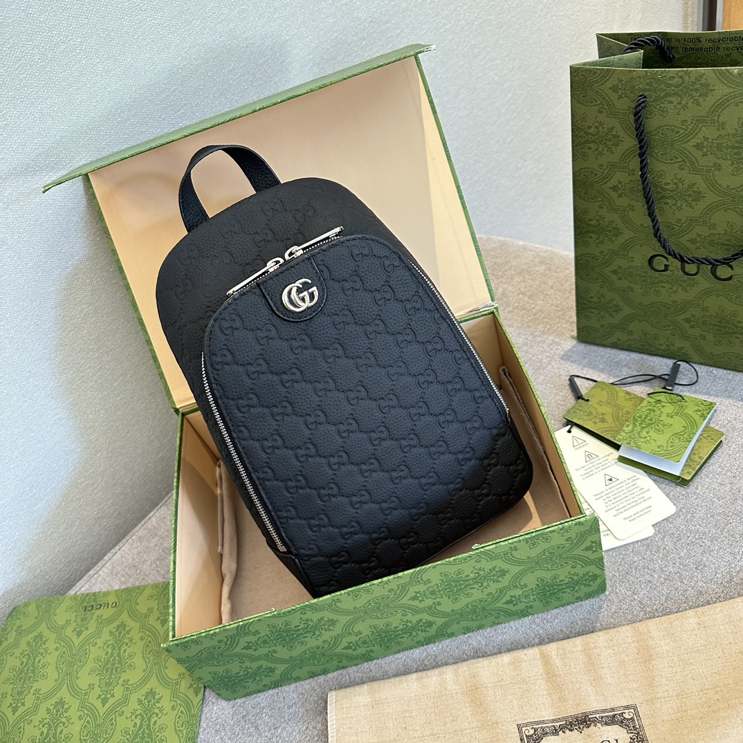 牛皮p190 礼盒包装🎁 Gucci专柜新款Belt bag腰包/胸包/斜挎包/原版PVC面料 时尚百搭的款式⚡️香港专柜新款 尺寸 25cm