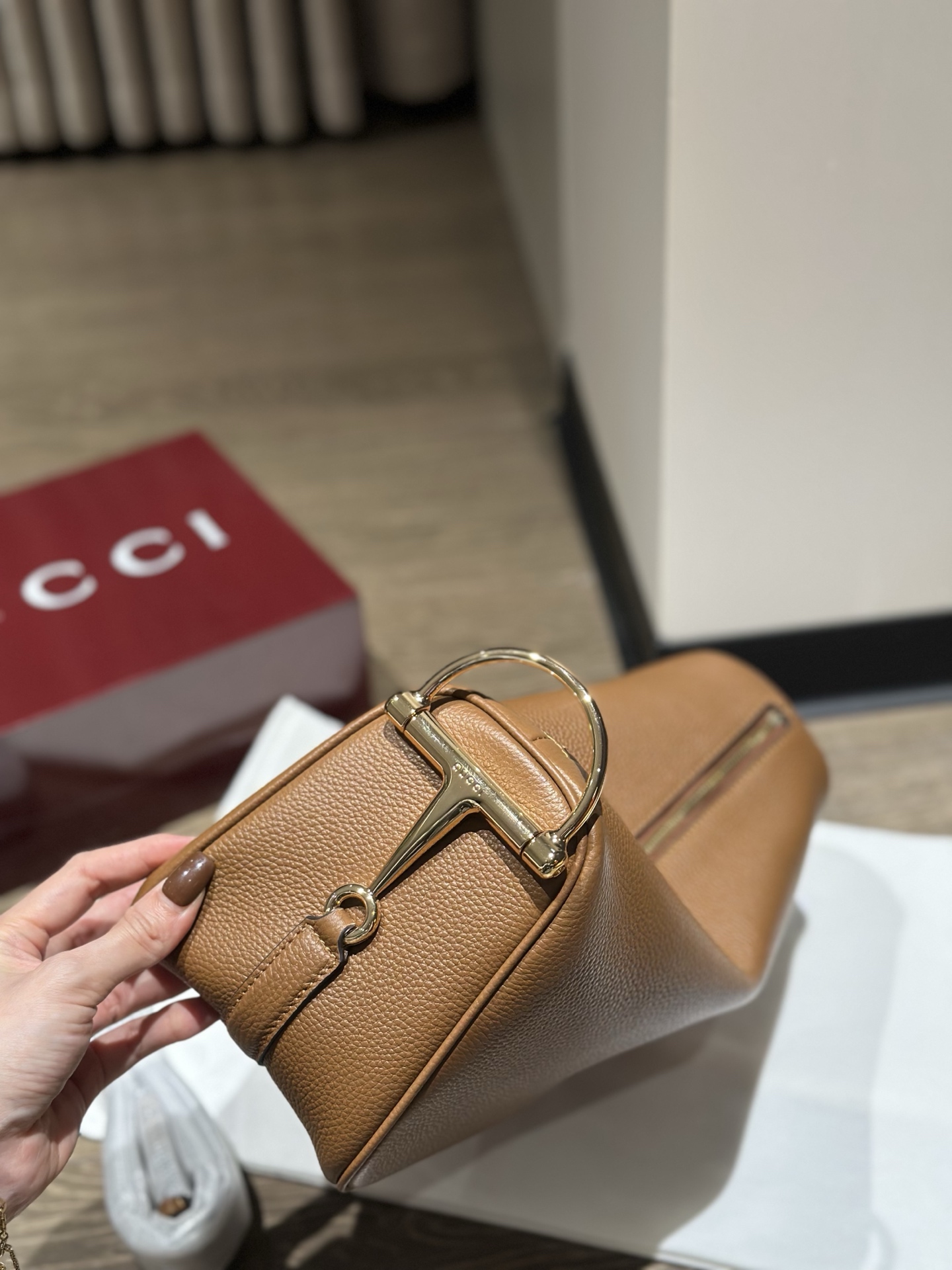 原厂皮 ✔️ 𝐆𝐆新款𝐡𝐚𝐟𝐭 𝐡𝐨𝐫𝐬𝐞𝐛𝐢𝐭 重新定义老钱风 尺寸𝟑𝟏&times;𝟏𝟕&times;𝟏𝟐𝐜𝐦