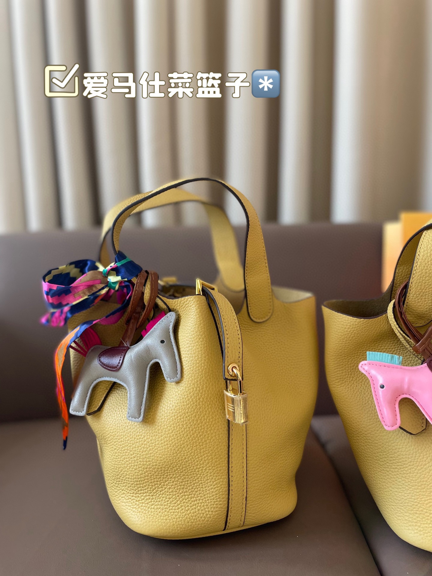 P185 折叠盒 牛皮～ 爱马仕菜篮子‼️‼️奢侈品中的经典之作 爱马仕 如图配置 媲美专柜的版本！配送丝巾 小马 尺寸21*18