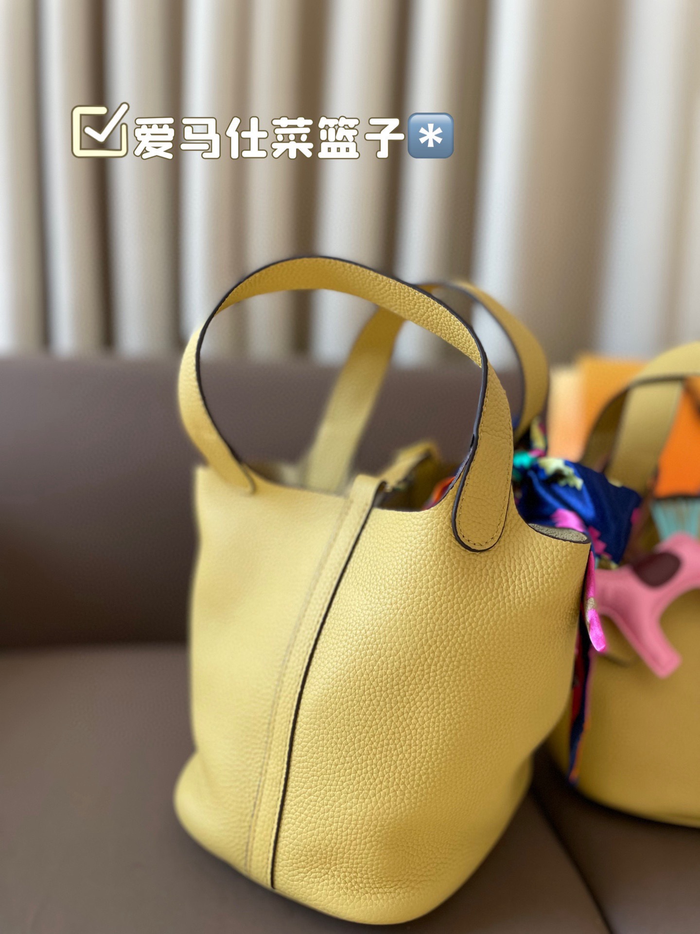 P185 折叠盒 牛皮～ 爱马仕菜篮子‼️‼️奢侈品中的经典之作 爱马仕 如图配置 媲美专柜的版本！配送丝巾 小马 尺寸21*18