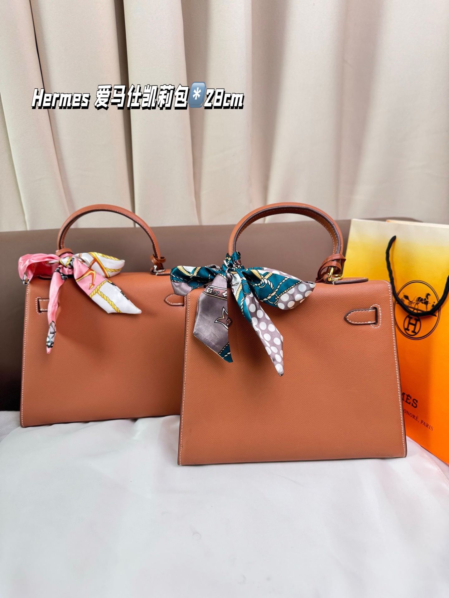 P205 Hermes 爱马仕凯莉包～ H家永恒的经典. 凯莉包好随意搭配，不管怎么穿，随便一背都好看 而且一点都不挑人很显气质 ，原版五金Logo，原版定制超有Feel 这款其实很韩风很chic 夏天搭裙子衬衣真的很nice 尺寸28*22