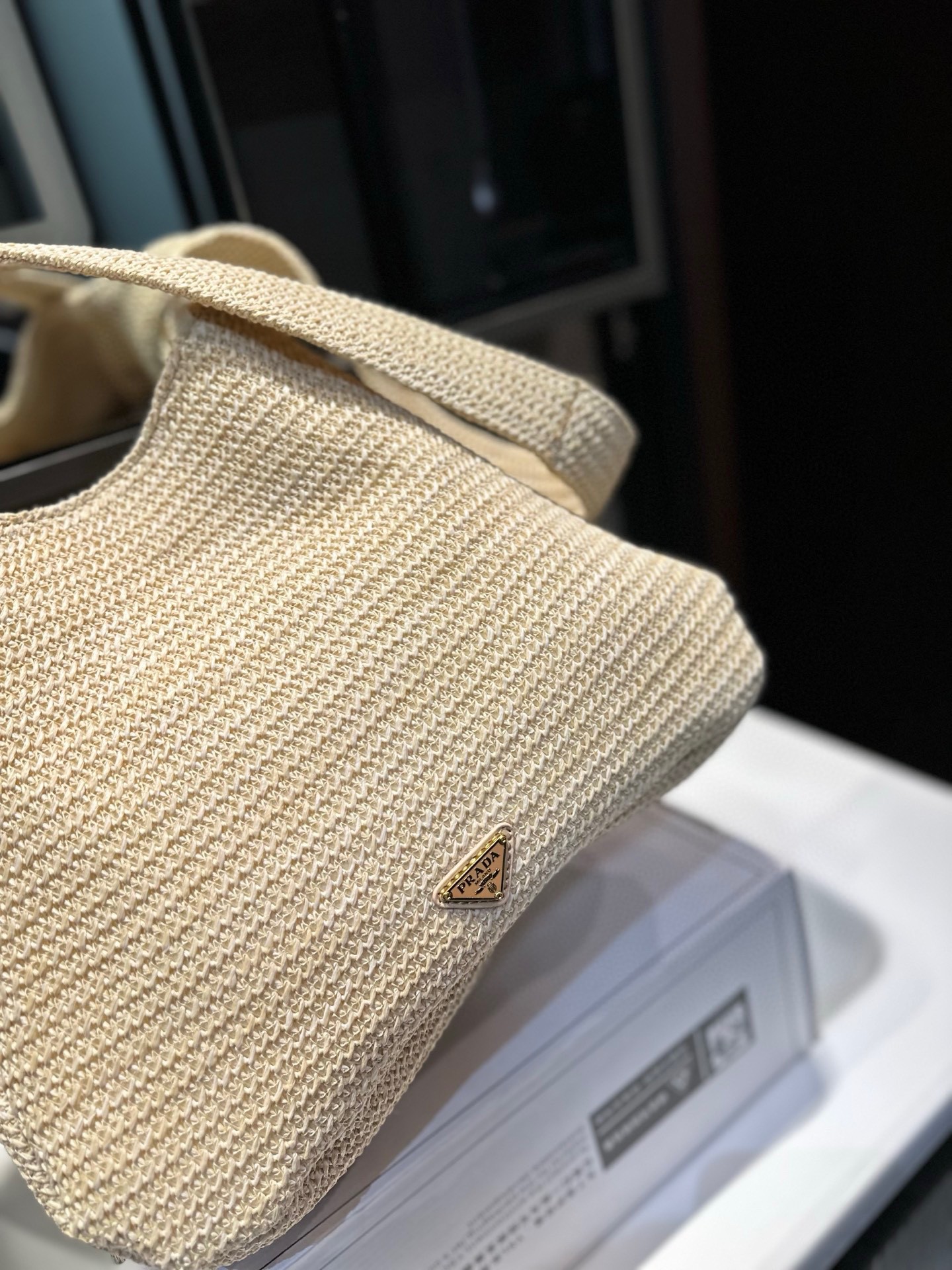 ❤️P130❤️ Prada普拉达新品 草编 夏季必备 太美啦 尺寸32.28