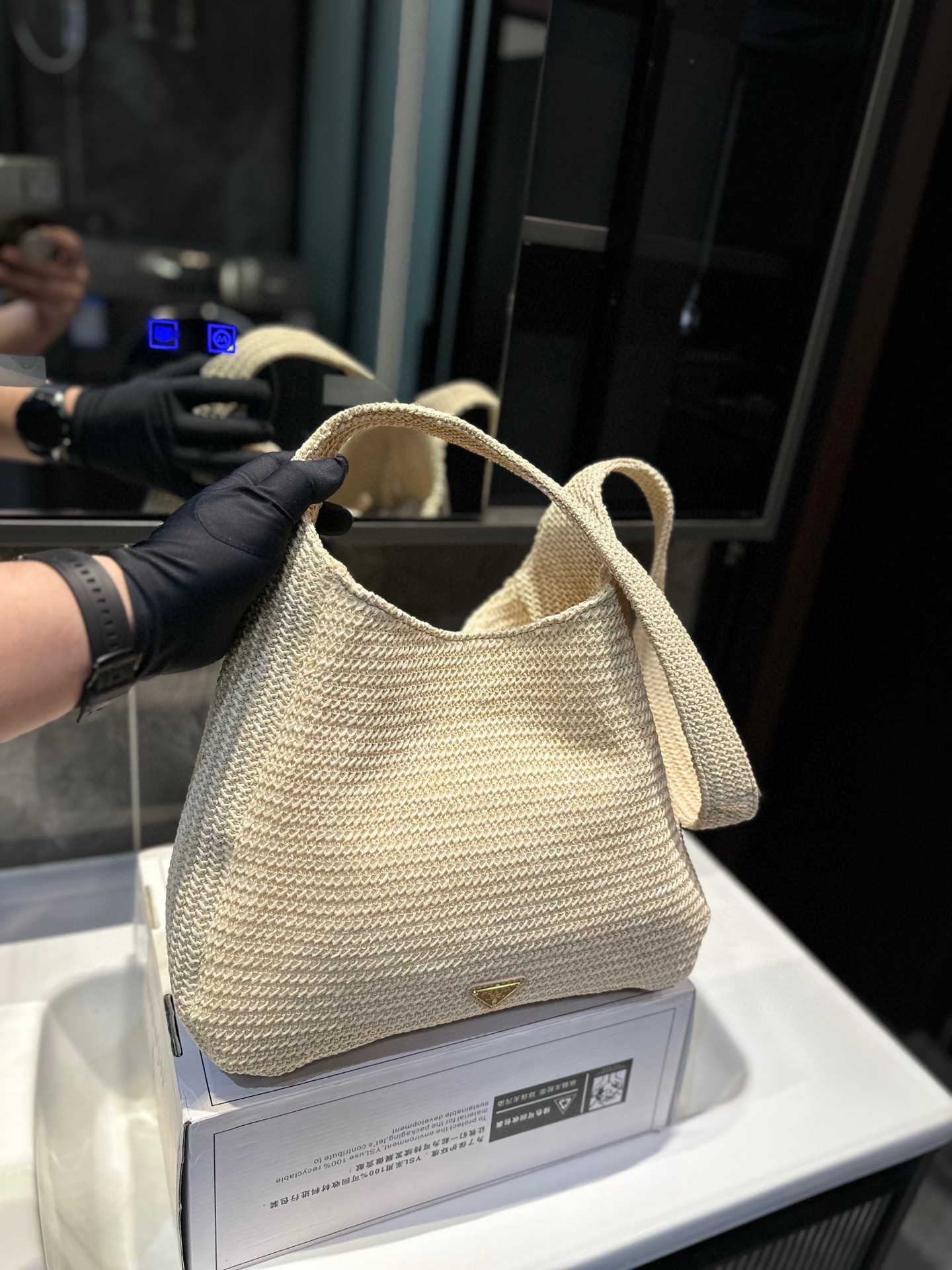 ❤️P130❤️ Prada普拉达新品 草编 夏季必备 太美啦 尺寸32.28