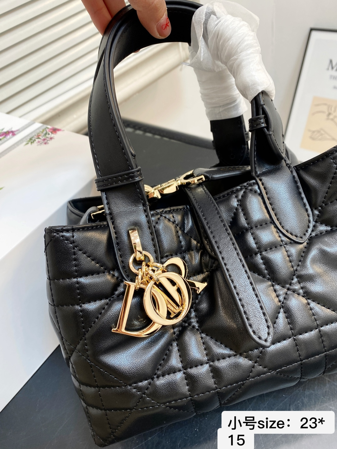 🅿️💰小号130 配折叠礼盒 【尺寸】23*15 迪奥DIOR Toujours购物袋 简直无法拒绝 超显气质 高级感十足 集美必入款 8848