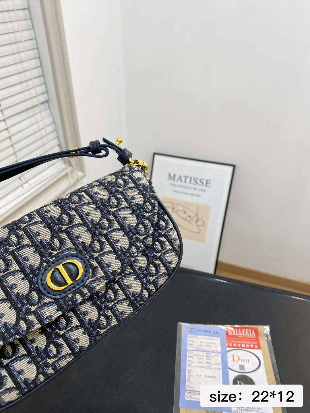 🅿️💰165 配折叠盒 尺寸22*12 迪奥CD链条包 Dior 迪奥 全新Caro系列 包袋 复古与未来感并存 新品MONTAIGNE藤格纹链条包单肩斜挎包 3121