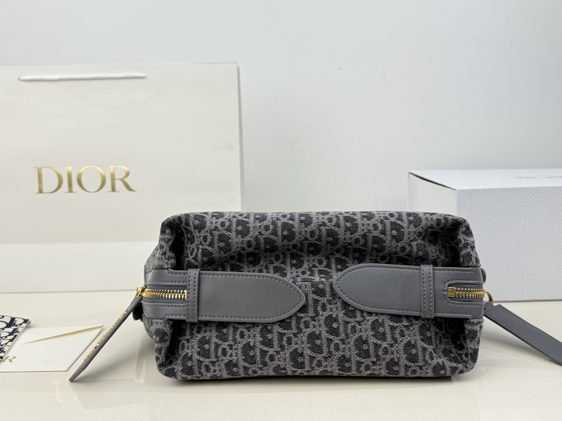 （折叠盒⚠️）p230 帆布牛皮 迪奥 新品抢先看hobo 谁能顶得住 超绝松弛感hob包型 新款D-Journey率性优雅 size：28*13cm