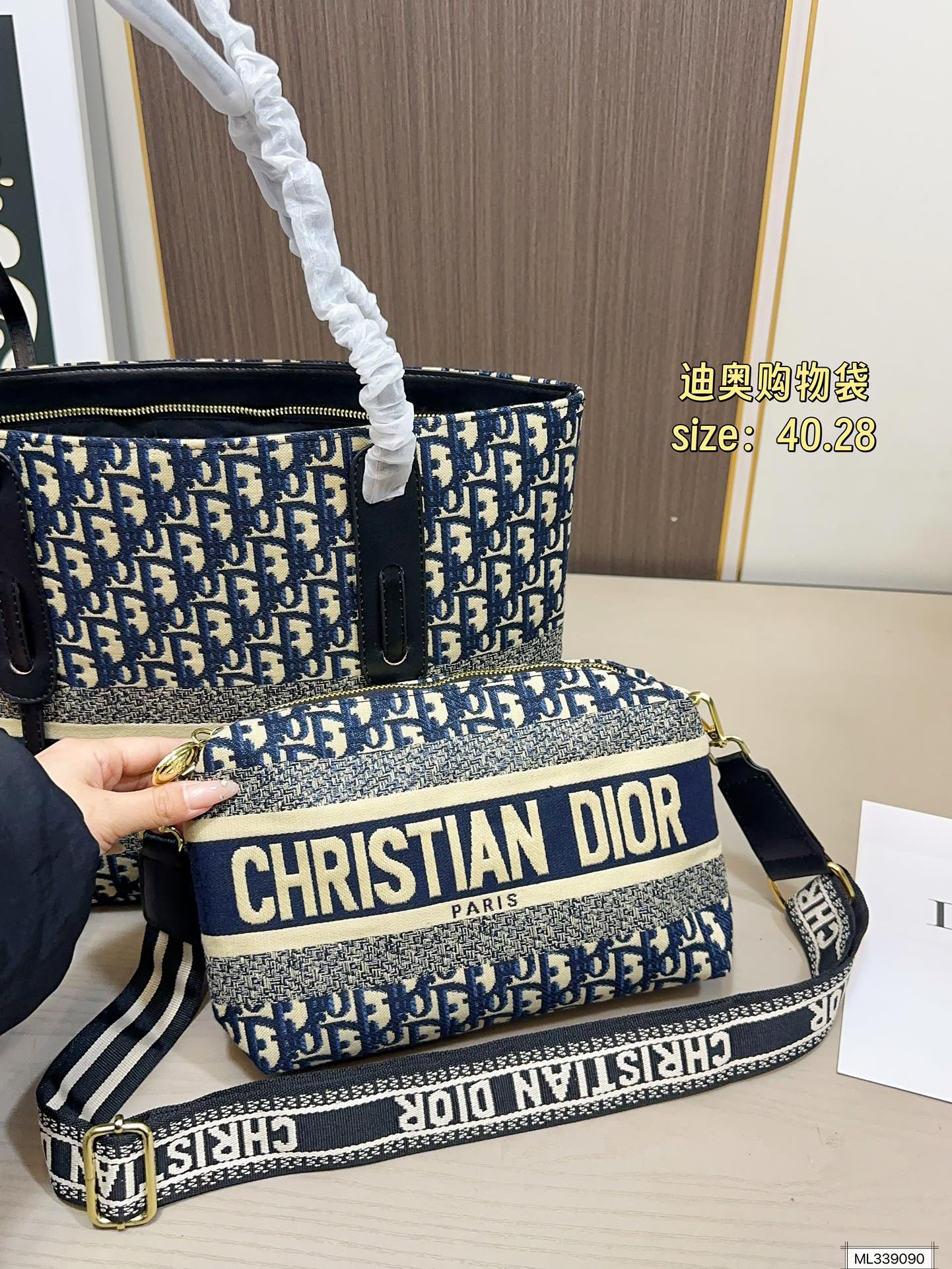 💰115 迪奥购物袋 二合一 可盐可甜极致美感 时尚百搭上身可爱且魅力 尺寸40.28