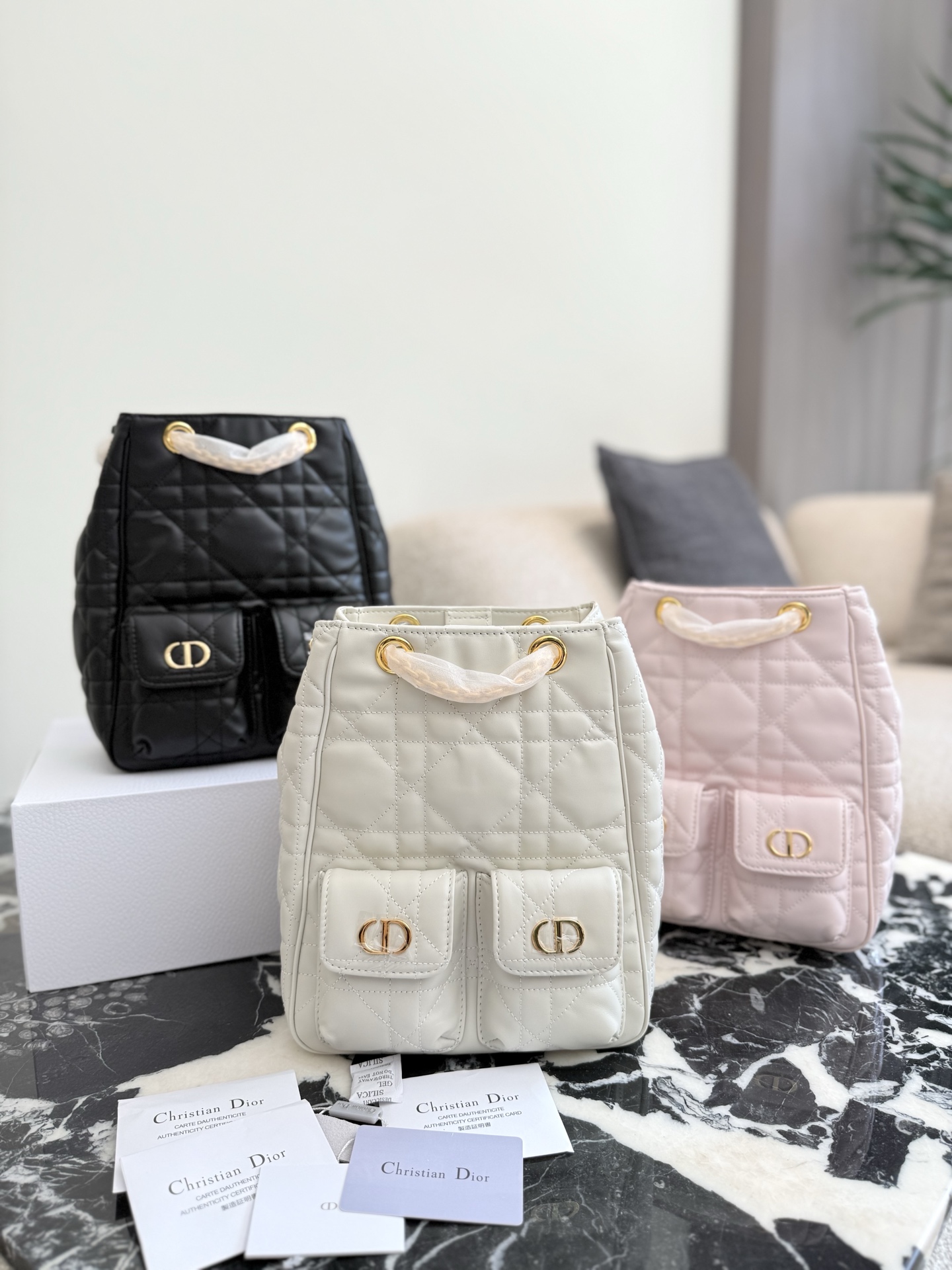 p305 原版牛皮 Dior 这两季的全新包型，从单肩包到双肩包 分别来自 25秋冬、26早春系列 的四款手袋，单肩包、双肩包都挺百搭实用。 只是 Voyage 有点幻视 Givenchy，D-Dream 有点形似香的 25。