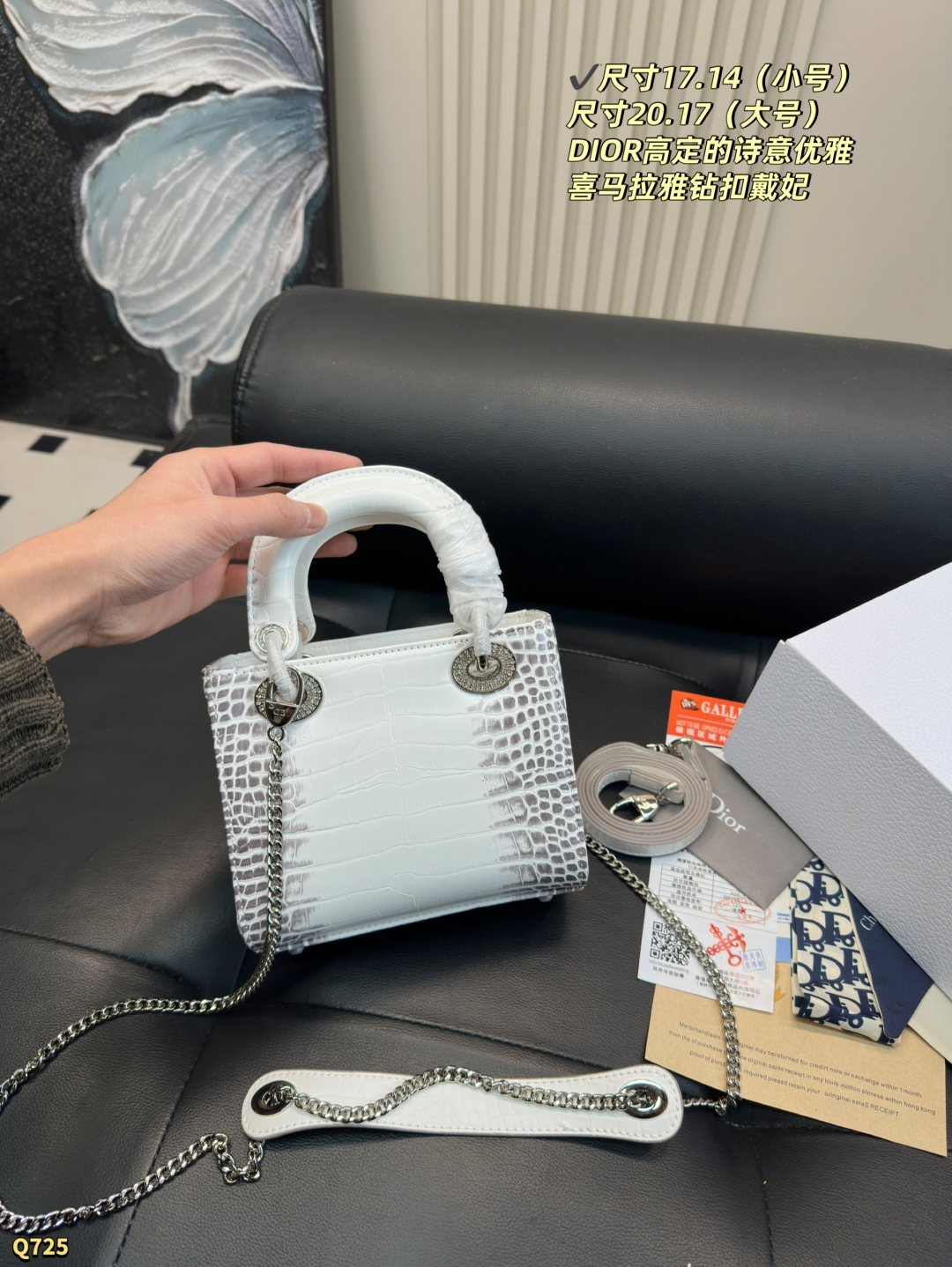 💰170三格尺寸17.14 💰175四格尺寸20.17 迪奥Dior 喜玛拉雅戴妃包 简单百搭 颜值高 日常出街首选 潮酷时尚女孩必入款