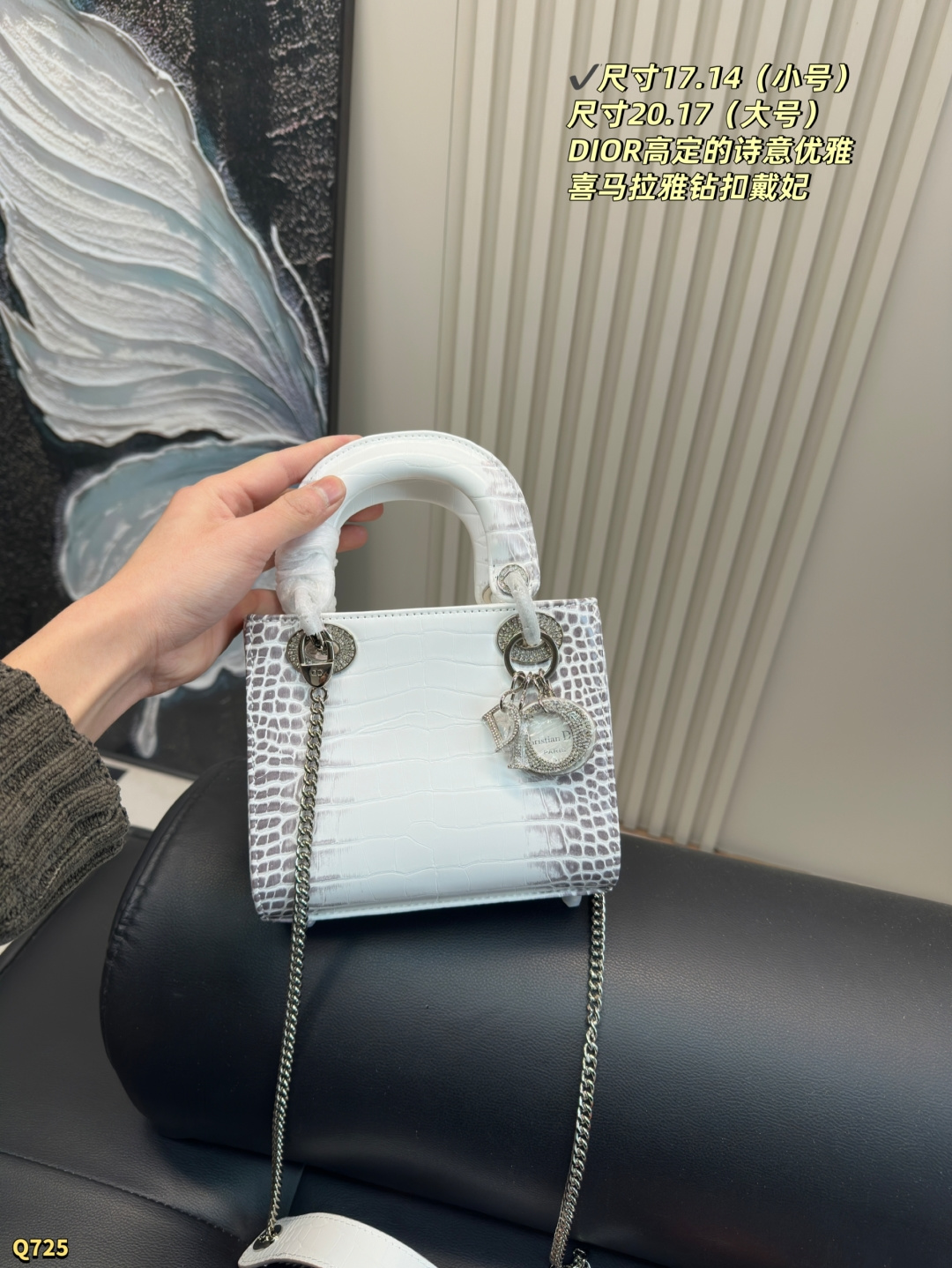 💰170三格尺寸17.14 💰175四格尺寸20.17 迪奥Dior 喜玛拉雅戴妃包 简单百搭 颜值高 日常出街首选 潮酷时尚女孩必入款