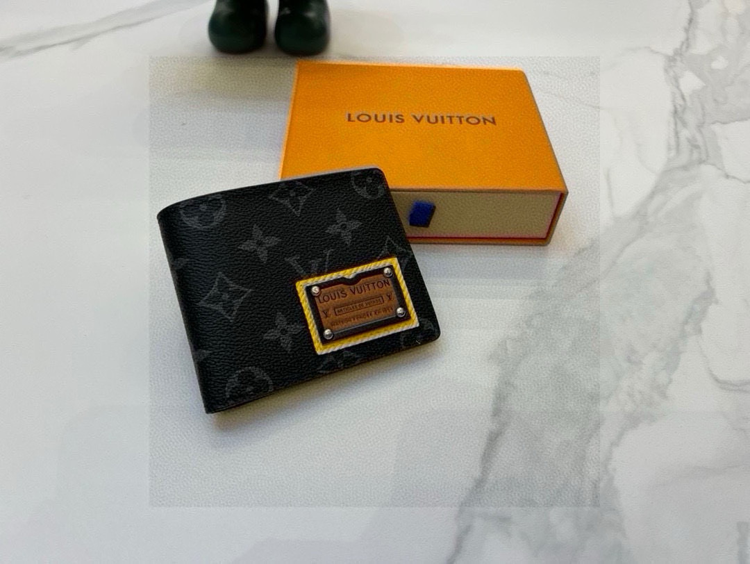 📢📢📢 p85 L家 专柜经典款男士钱包 西服夹 💕原版pvc 1:1质量 简单百搭 永不过时款p85