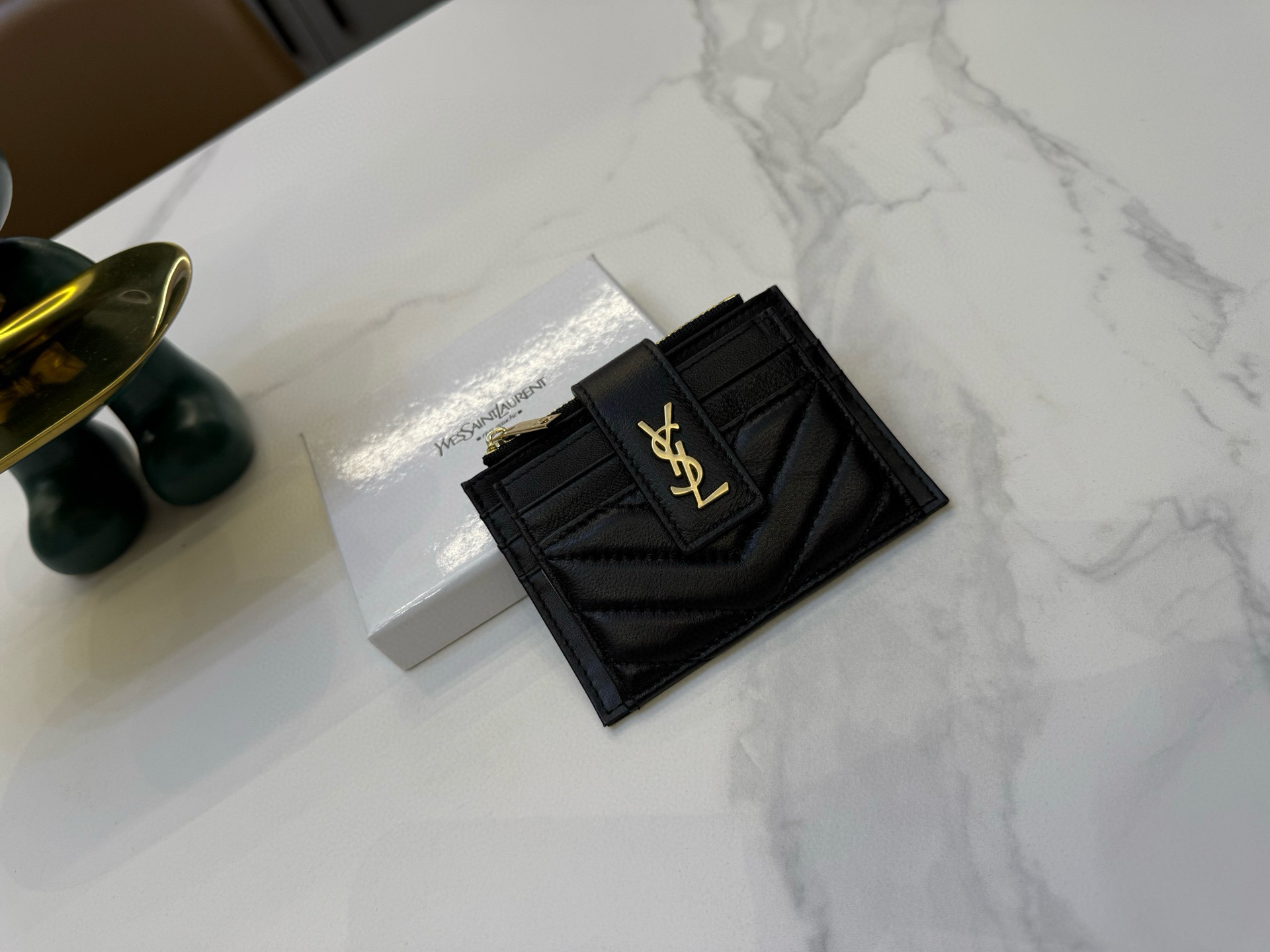 📢📢📢p85 6069 圣罗兰 专柜新款女士卡包💕原版帆布配顶级羊皮 原版质量做工 小身躯 大容量 👍 超级美哦