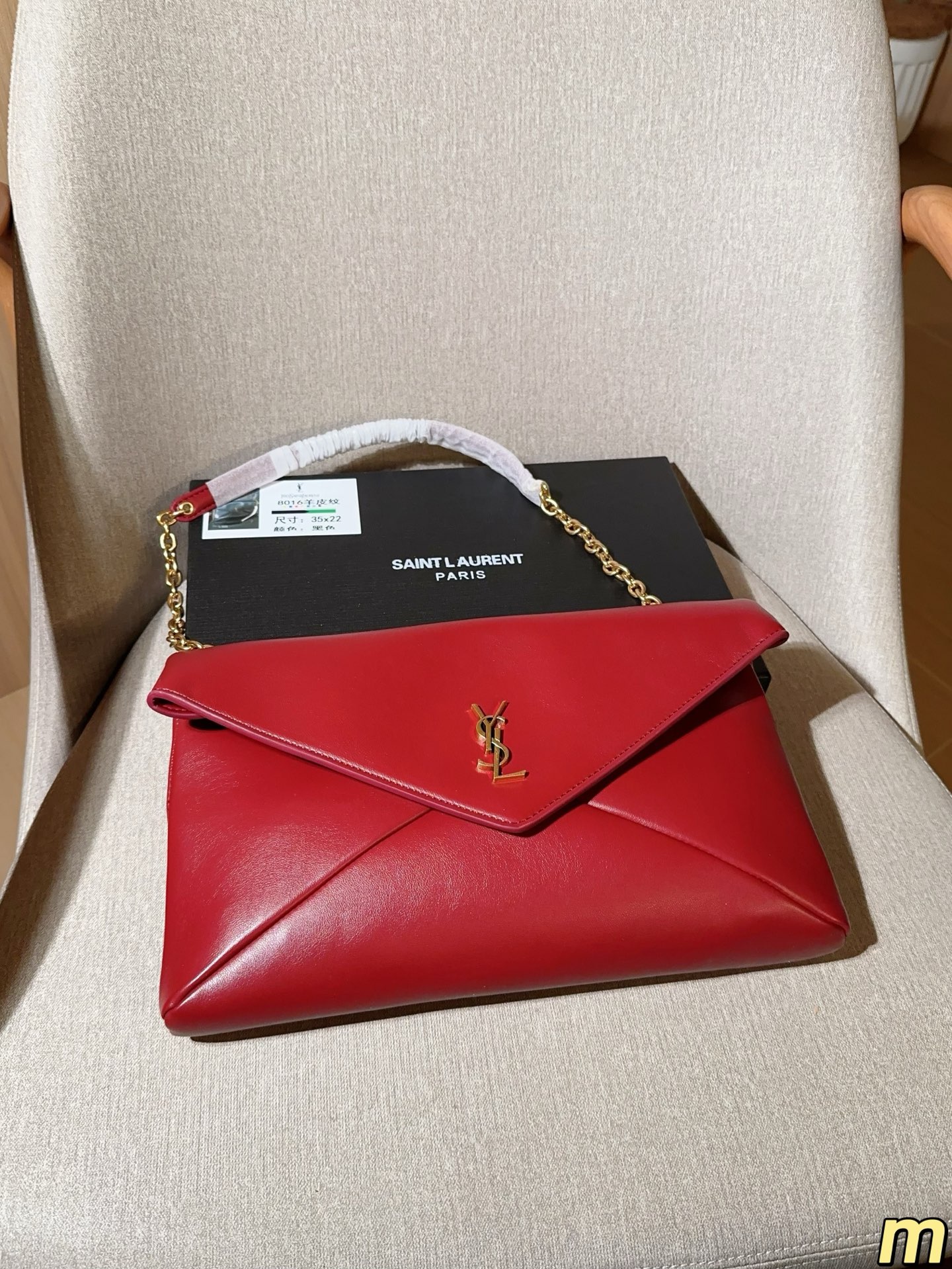 💰150 圣罗兰ysl loulou信封包腋下链条包 尺寸34&times;20 礼盒包装🎁