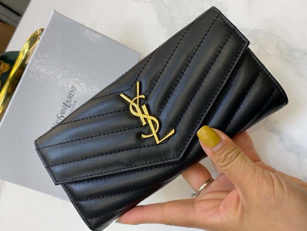 📢📢📢p100 3851 圣罗兰 专柜🔥爆款 女士钱包 两折款 💕顶级羊皮 1:1原单品质 简单百搭 大容量 💕超级美哦 💥 19 10