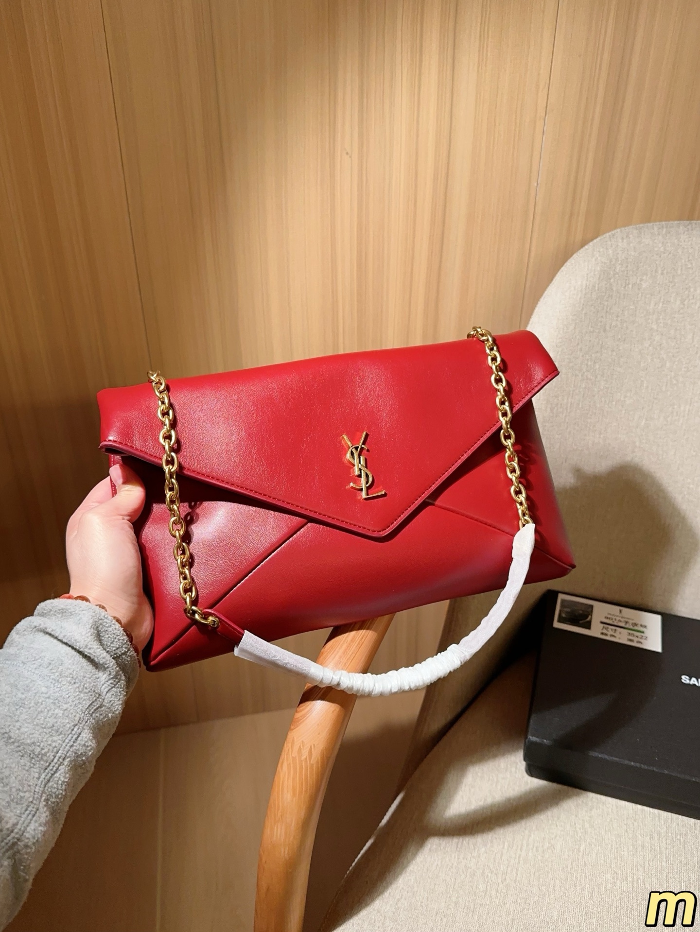 💰150 圣罗兰ysl loulou信封包腋下链条包 尺寸34&times;20 礼盒包装🎁