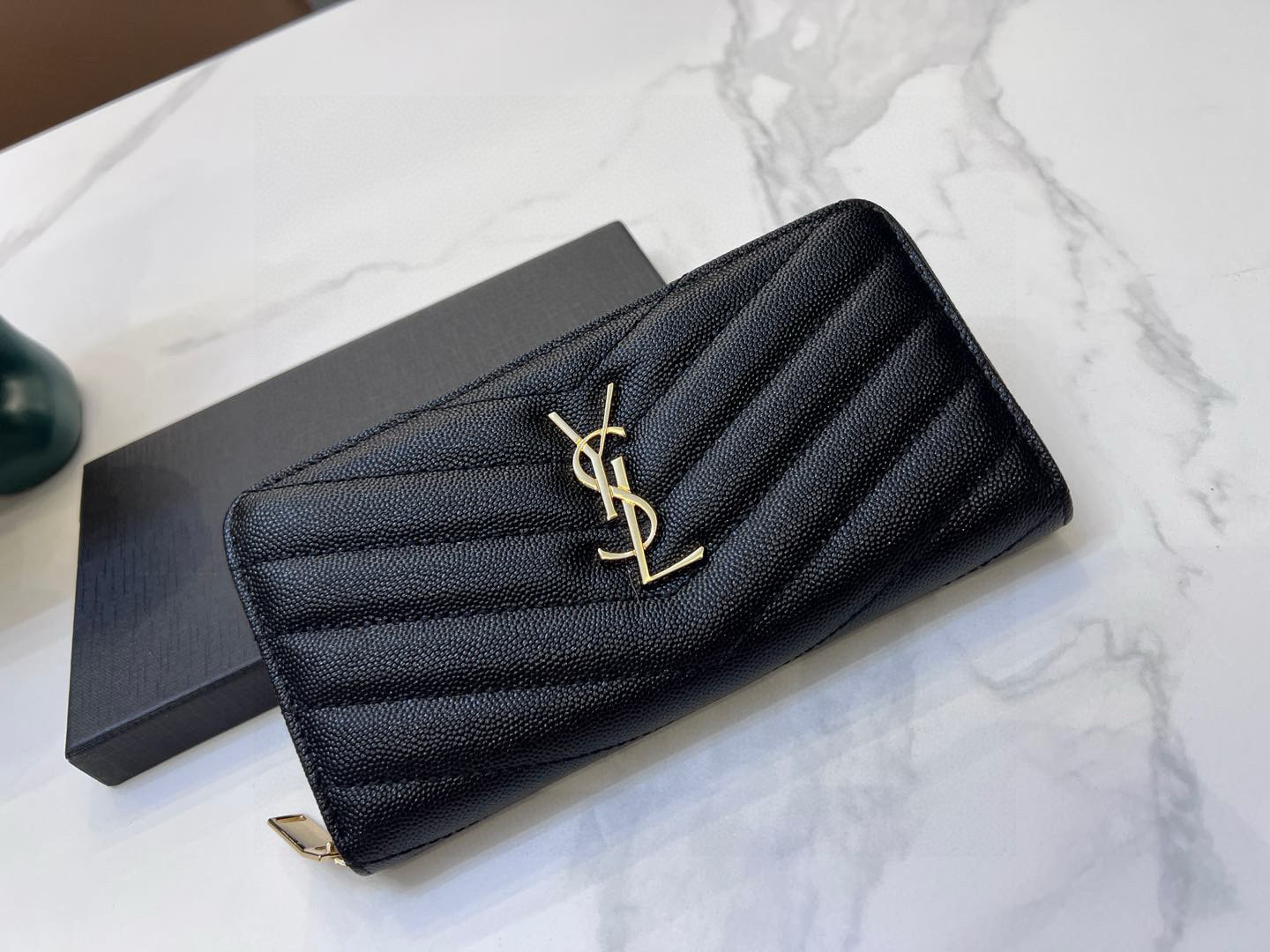 📢📢📢p95 5887 圣罗兰 专柜🔥爆款 女士钱包 两折款 💕里外鱼子酱牛皮 1:1原单品质 简单百搭 大容量 💕超级美哦 💥 19 10