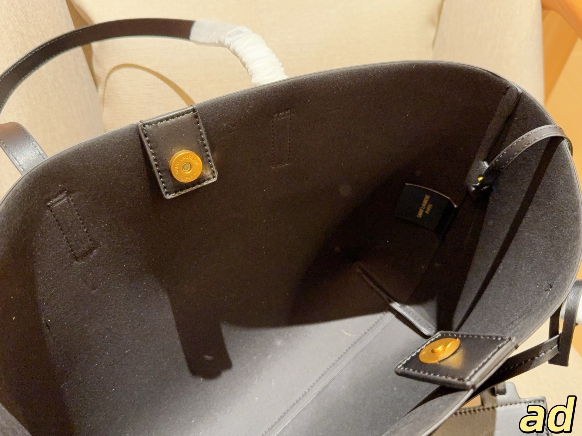 💰155 圣罗兰/Ysl Y家新品大托特tote/购物袋～容量超级大～ 尺寸：34&times;27&times;12 飞机箱✈️