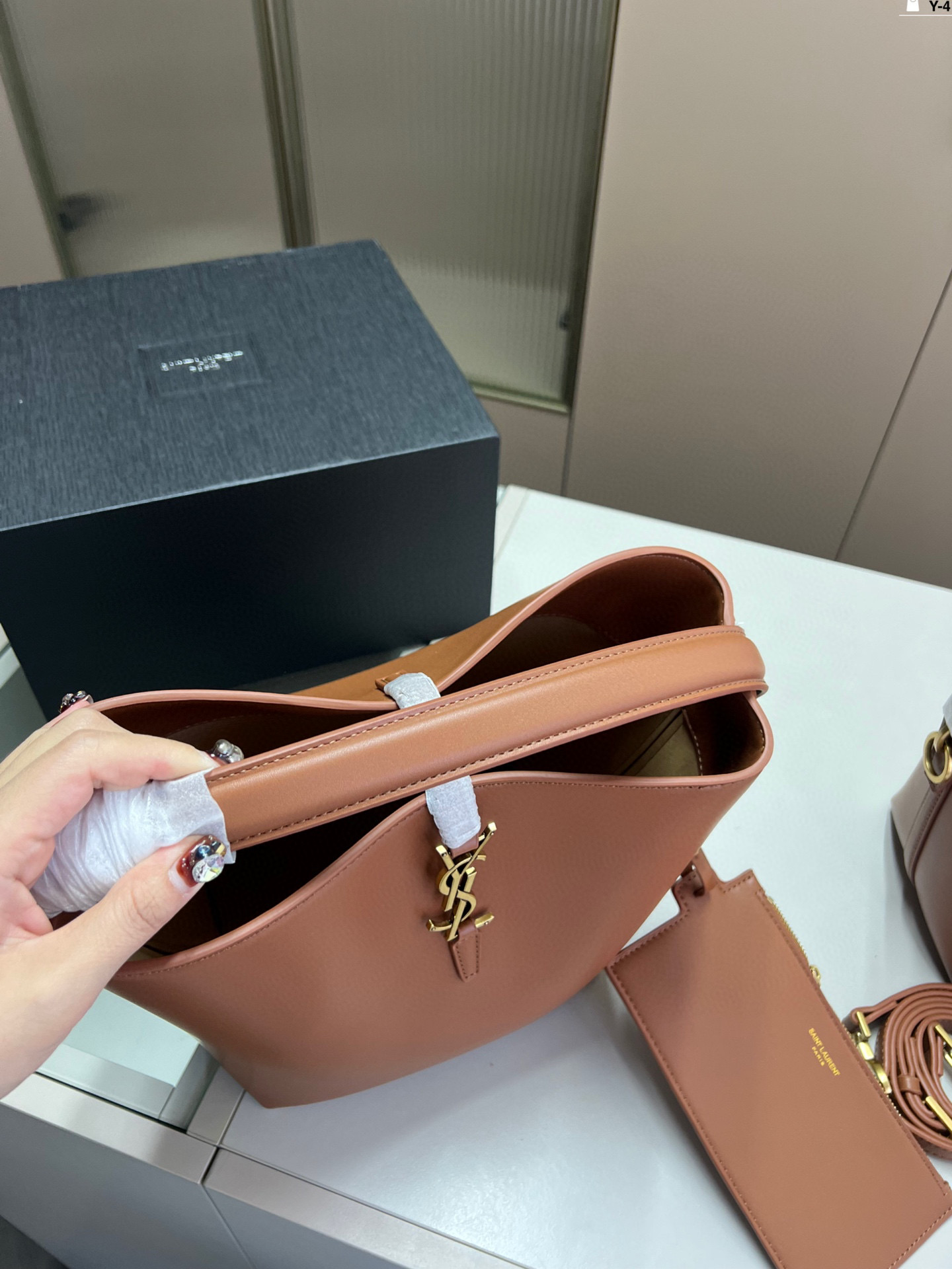 大💰p145 大号配零钱包 中号小号不配 YSL圣罗兰 Hobo水桶包 舒适与精致并存 Y-4尺寸25×25/20×20/15×15折叠盒