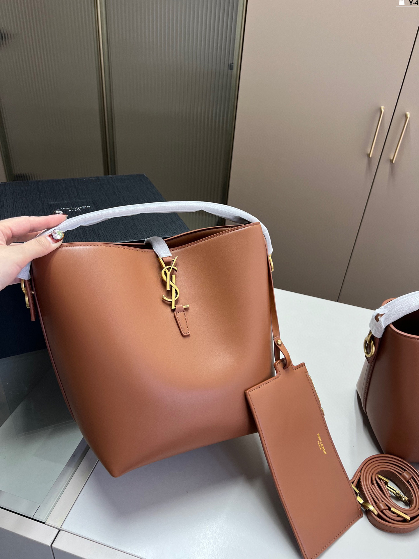 大💰p145 大号配零钱包 中号小号不配 YSL圣罗兰 Hobo水桶包 舒适与精致并存 Y-4尺寸25×25/20×20/15×15折叠盒