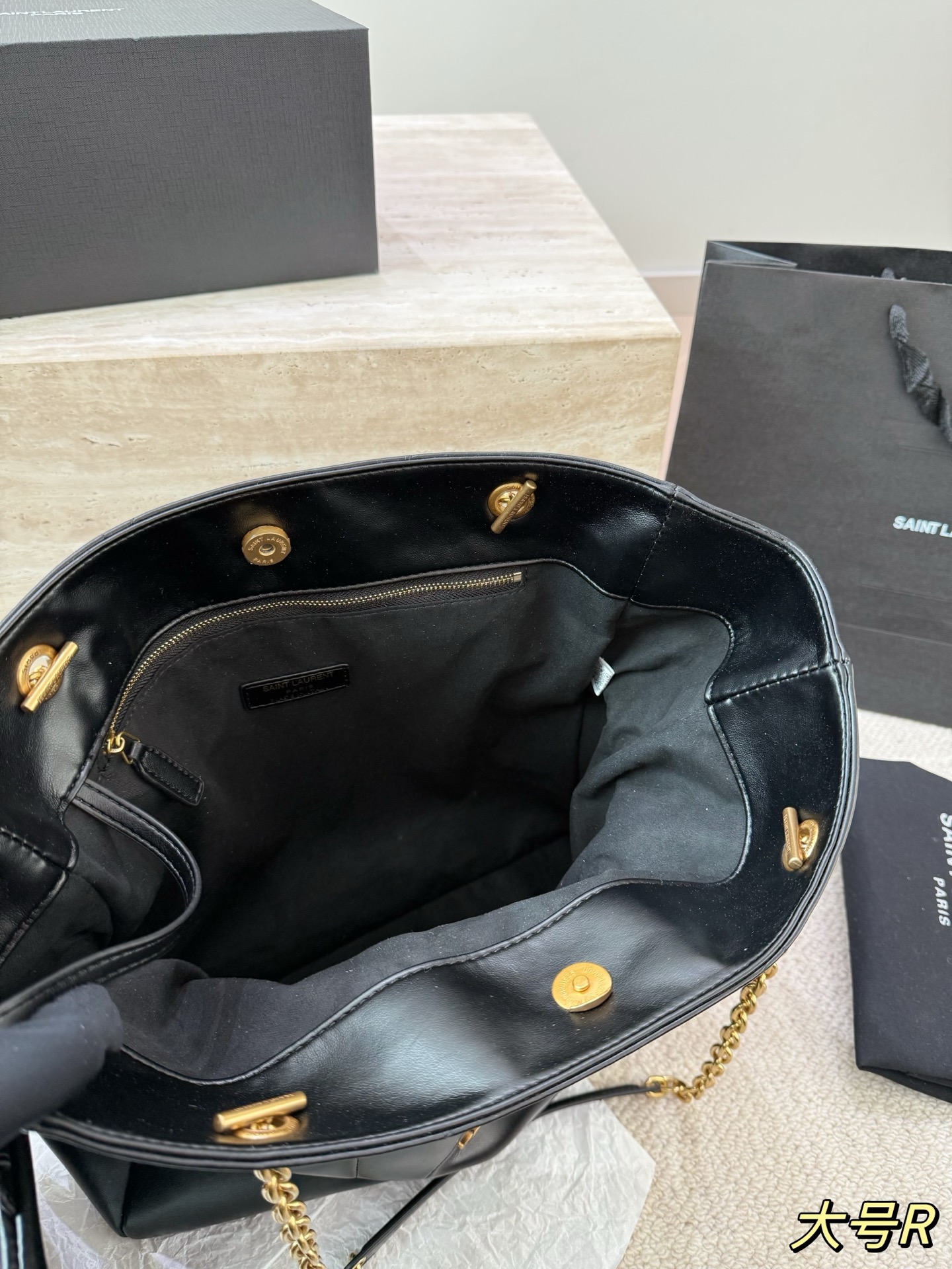 P160 P155 YSL Jamie shopping福袋 麂皮真的是氛围感的神 太时髦高级了 小号大号都好看百搭 一年四季都可以背 35cm 25cm