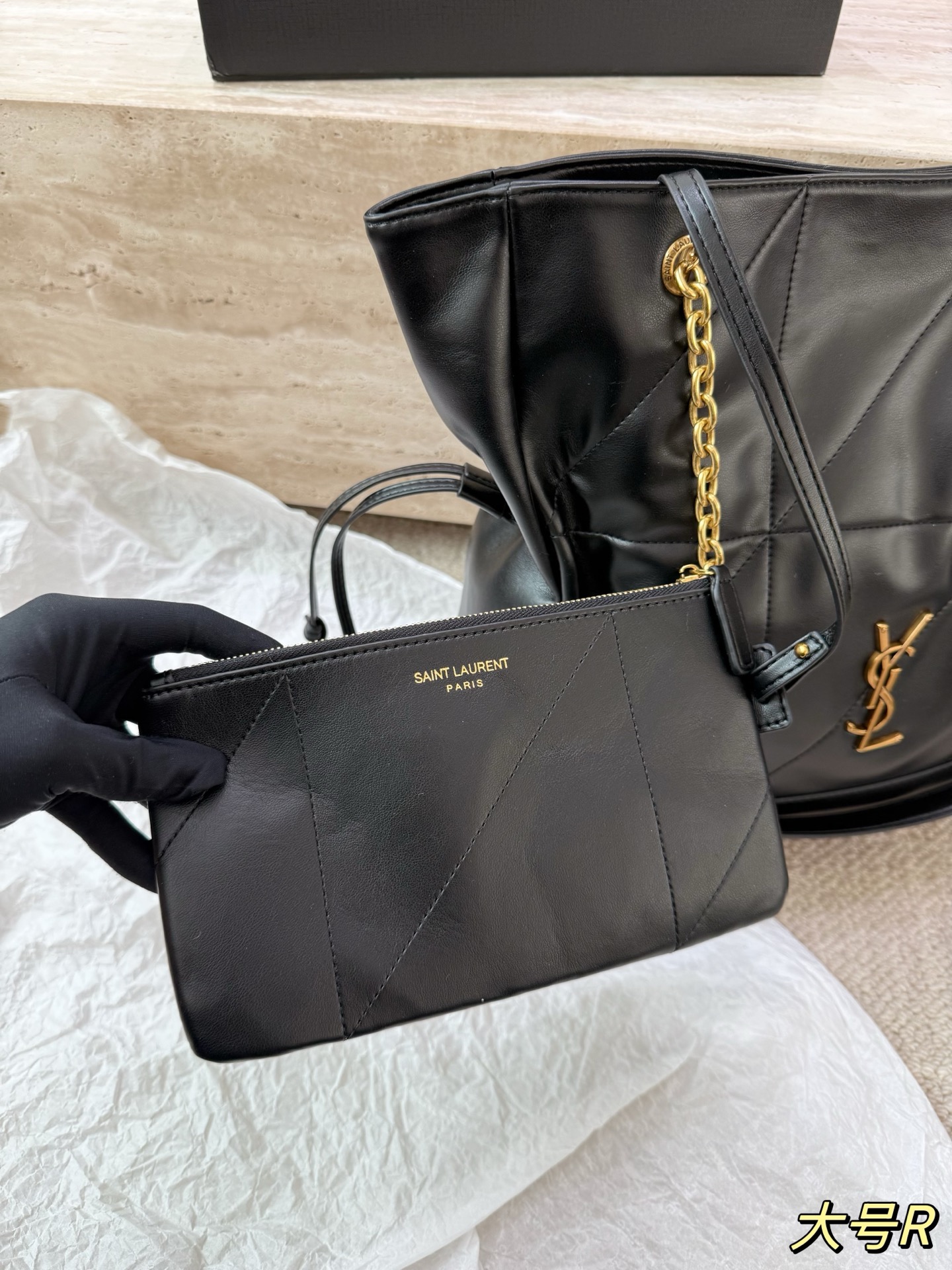 P160 P155 YSL Jamie shopping福袋 麂皮真的是氛围感的神 太时髦高级了 小号大号都好看百搭 一年四季都可以背 35cm 25cm