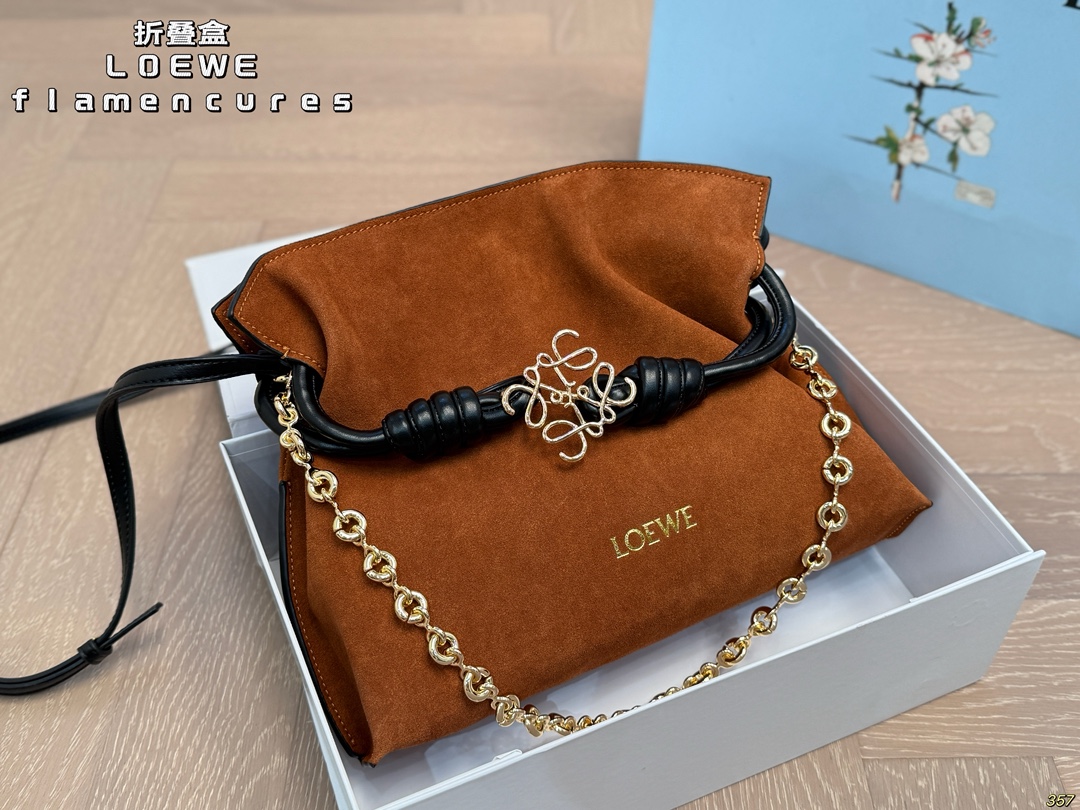 ¥185折叠盒 罗意威 LOEWE flamencures福袋 舒适与精致并存 简洁大方 却又不失小心机 轻松朾造优雅通勤穿搭 尺寸30 20