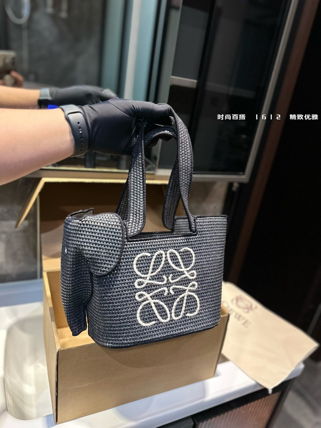 ❤️P145❤️ 罗意威 草编大象包 新款夏季草编购物袋菜篮子包 夏天怎么可以没有美丽草编~尺寸24.20